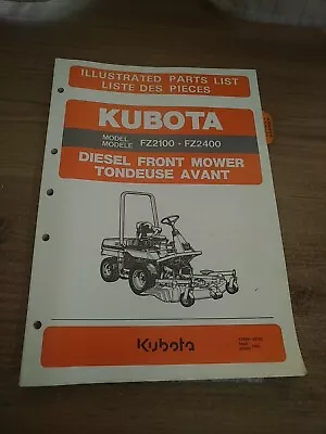 Buy Kubota FZ2100 & FZ2400 Mowers Original Parts Catalog Manual 1995 • 29.27$