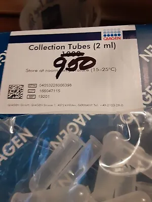 Buy Qiagen Collection Tubes 2mL (Box Of 950)  19201 • 67.24$