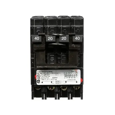 Buy Q24020ct2 Siemens 40a/20a Circuit Breaker New  ( 1-unit ) • 39.99$