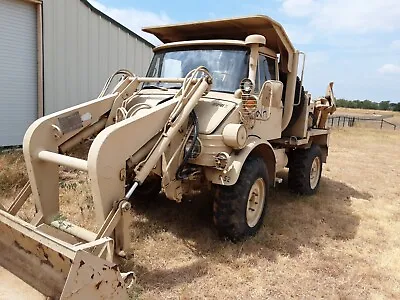 Buy US Military UNIMOG 419 FLU419 See (Small Emplacement Excavator) - Built In 1988 • 1$