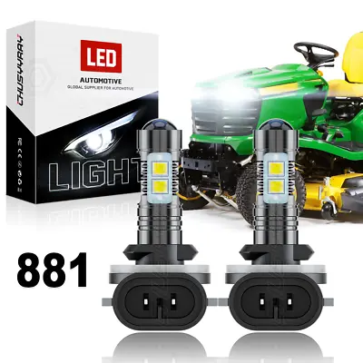 Buy 2 Bright LED Light Bulbs For JD Deere Gator HPX615E 815E 625i 825i 825E AXE16948 • 15.99$