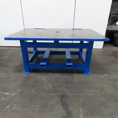 Buy 53  X 77-1/2  Steel Top 2  Thick Welding Layout Fabrication Jig Table 35  Tall • 1,899.99$