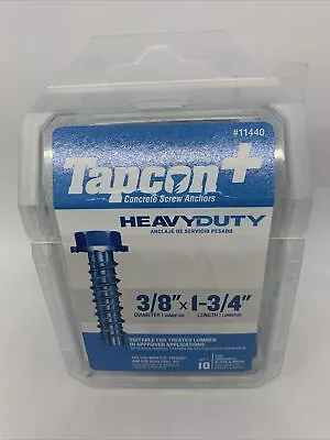 Buy Tapcon+ 3/8 In. X 1-3/4 In. HEAVY DUTY SCREW ANCHORS 10CT • 8$