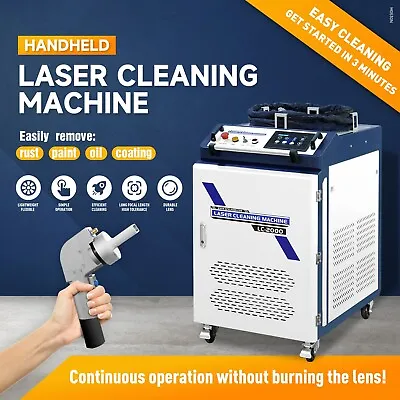 Buy 2000W Laser Cleaning Machine Wheel Paint Remover Aircraft Rust Remover Cleaner • 14,199$