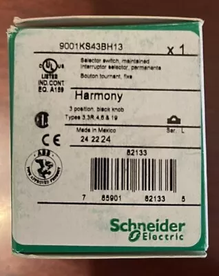 Buy New (Open Box) Schneider Electric Selector Switch 9001KS43BH13 • 59.99$