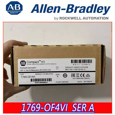 Buy New Factory Sealed Allen Bradley 1769-OF4VI SER A CompactLogix 4 Pt A/O Voltage • 655$
