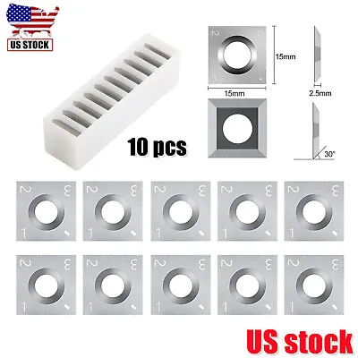 Buy 15mm Square Carbide Inserts Cutter Wood Turning Knifes Indexable For Head Planer • 21.65$