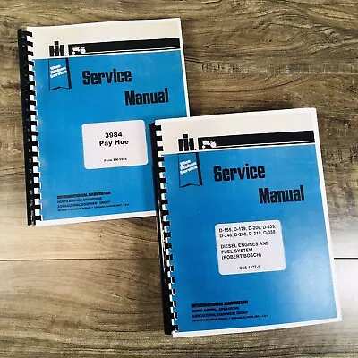 Buy International 3984 Pay Hoe Excavator Service Manual Set Repair Shop Book Track • 66.97$