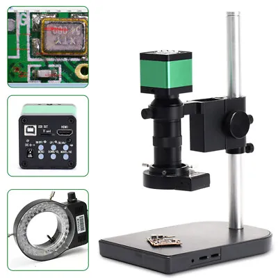 Buy 48MP 1080P Lab Industry Digital HD Video Inspection Microscope Camera Kit Stand • 203.02$