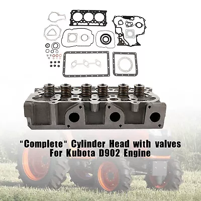 Buy Complete Cylinder Head With Valve Spring & Gasket Kit For Kubota D902 RTV900 • 388.79$