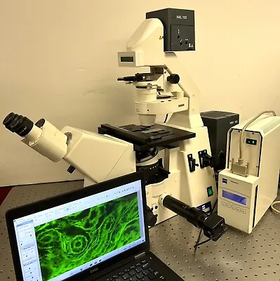 Buy Zeiss Axiovert 200 Inverted Microscope Fluorescence Phase Contrast Laptop+CAM • 10,950$