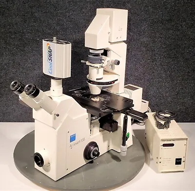 Buy Zeiss Axiovert 135 Inverted Phase Contrast Microscope W/ Arclamp Power Supply • 3,649.99$