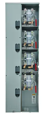Buy Siemens WML23225RJ 225 Amp 3-Phase 100 KA 4-Wire 7-Jaw Ringless Meter Stack • 5,750$