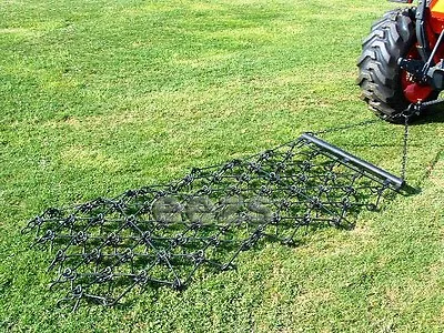 Buy 4' X 8' Chain Harrow Landscape Arena Drag ATV Rake • 558.99$