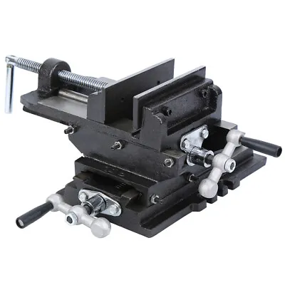 Buy 5  Cross Drill Press Vise Slide Metal Milling 2 Way Clamp Machine Heavy Duty • 65.86$