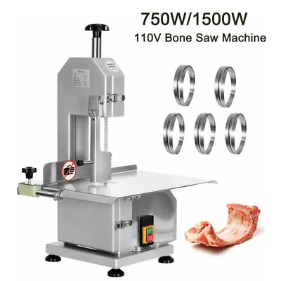 Buy Commercial Bone Saw Cutter Butcher Bandsaw Electric Frozen Meat Cutting Machine • 459.99$