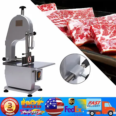 Buy 1500W Commercial Electric Meat Bone Saw Machine Frozen Meat Cutting Band Cutter • 329.51$