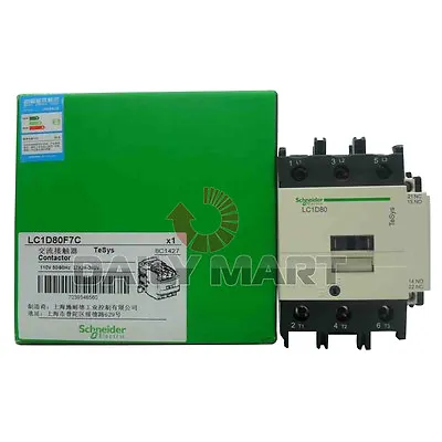 Buy Brand New Schneider Electric TeSys LC1D80F7C NonReversing A.C. Contactor 3PST-NO • 87.85$