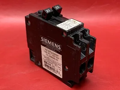 Buy ITE Siemens 20 Amp 2 Pole Twin Type Q2020NC Circuit Breaker 20-20A NON CLT • 18$