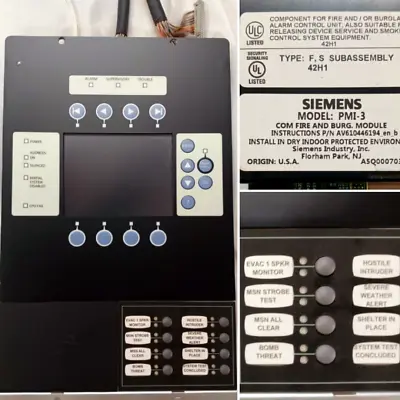 Buy Siemens Pmi-3 Alarm Control Module S54430-c15-a1 Firefinder-xls W/ Scm-8 +read • 850$