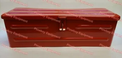 Buy New RED STEEL METAL TOOL BOX~5A3R~for CASE IH MASSEY FERGUSON MAHINDRA TRACTOR • 46.99$