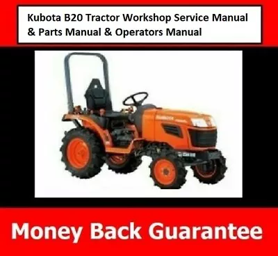 Buy Tractor Workshop Service, Parts & Operators Manual Kubota B20 Tractor  • 10.32$