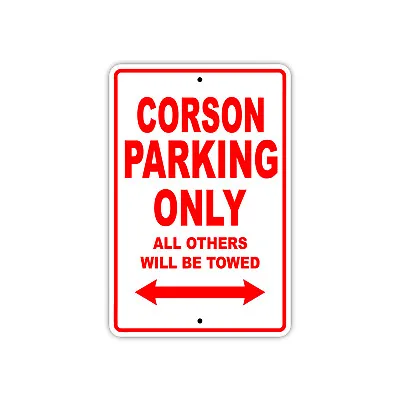 Buy Corson Parking Only Boat Ship Yacht Art Notice Decor Novelty Aluminum Metal Sign • 11.99$