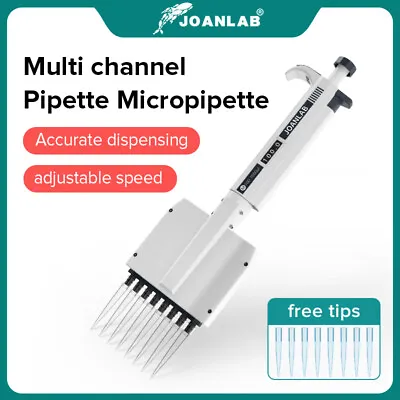 Buy Multichannel Pipette Lab Adjustable Micropipette 8 Channels Pipet 12 Channels • 189$
