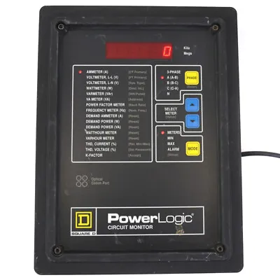 Buy Square D CM-2050 Power Logic Circuit Monitor Class 3020 100-200VAC 100-300VDC • 150.99$