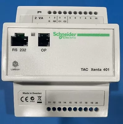 Buy Schneider Electric TAC Xenta 401. HW 2.2 Sys Ver 3.88. (007301012) • 650$