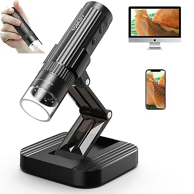 Buy TOMLOV USB Wireless Digital Microscope 1000X 1080P HD WiFi Portable Handheld • 40.84$