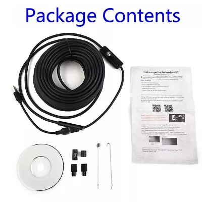 Buy Video Sewer Drain Cleaner+WaterProof 50 FT Pipe Inspection Camera USB-Endoscope • 35.74$