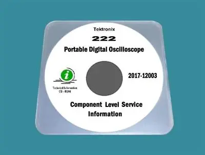 Buy Tektronix 222 Digital Oscilloscope Component Level Service Information Manual • 11.99$