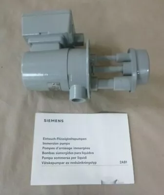 Buy Siemens 2ab1219-0xc Immersion Pump - 2ab1 - 3ph , 230/460v , 0.12hp , 3400rpm  • 299.95$