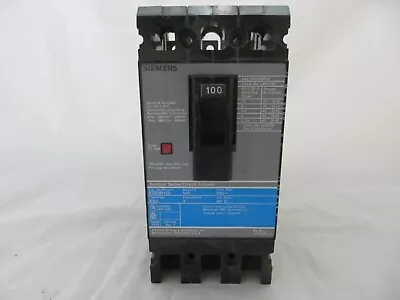 Buy Siemens ED23B100 100 Amp 240V 3 Pole Circuit Breaker ED2 • 75$