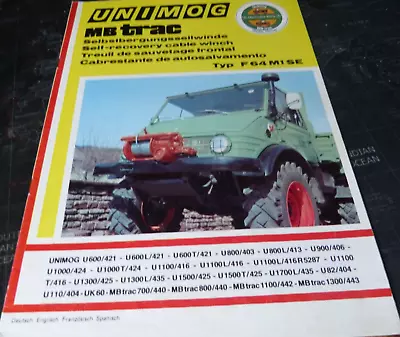 Buy Unimog-MB Trac Type F 64 M1 SE Fronts. Old Brochure/brochure/old Agricultural Technology • 22.18$