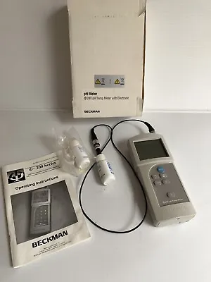 Buy Beckman 240 PH / Temp Meter, 511200, With 511050 Futura Electrode *TESTED* • 75$