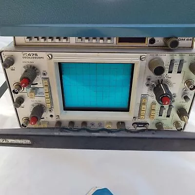 Buy Oscilloscope 475 By Tektronix With DM44 250MHz 2 Channel With Manual And Cover • 535.49$
