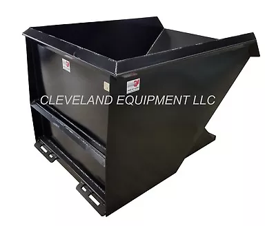 Buy 2 Cubic Yard Skid Steer Loader Dumping Hopper / Trash Dumpster Attachment Bobcat • 1,345$