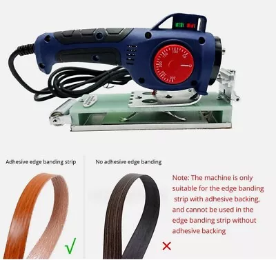 Buy 220V Woodworking PVC Edge Banding Machine Portable Adjustable Temperature • 109.99$