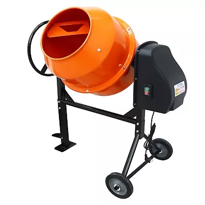 Buy 3.7cu Ft Industrial Cement Mortar Mixer Electric Mixing Drum Blender 110V 550W • 509$