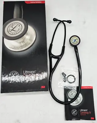 Buy Littmann Cardiology IV Diagnostic Stethoscope - Rainbow-Finish Black 6240 • 129.99$