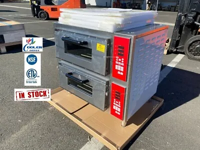 Buy NEW 18  Commercial Double Deck Pizza Oven Countertop 3400W 120V NSF • 1,530.35$