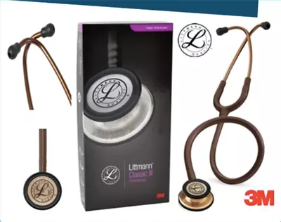 Buy  Best Master Cardiology Stethoscope 3M Littmann Classic III Tool Brown With Box • 190.57$