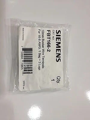 Buy SIEMENS FBT166-2 10mm Bussbar Wire Terminals New Sealed Bags FBT 166-2 • 9$