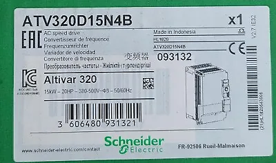 Buy Brand New Schneider ATV320D15N4B Altivar Machine ATV320 AC Drive 15kW 20Hp • 850$