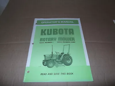 Buy Kubota RCB60-I RCB60-IA(E) Mower Deck Operator Maint. Parts Manual • 10.99$