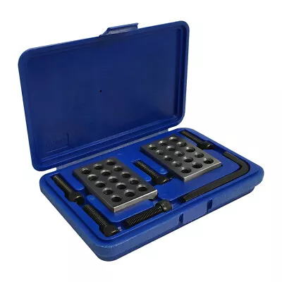 Buy 2 Pc Ultra Precision 1-2-3 Blocks .0001'' Set Holes Milling Drilling Machining • 33.99$