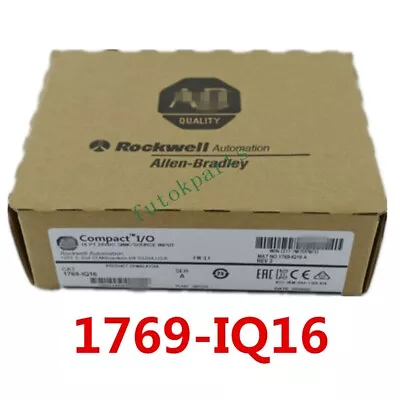 Buy Allen Bradley 1769-IQ16 CompactLogix 16 Pt 24VDC D/I Module 1769IQ16 New Sealed • 150$