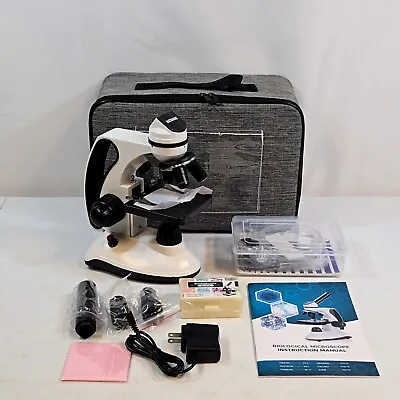 Buy BEBANG Monocular Microscope For Adults Students,40X-2000X Magnification,Dual LED • 131.74$